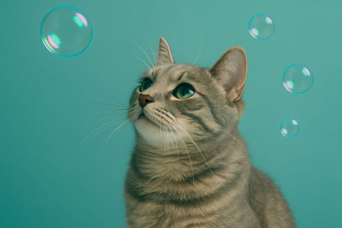 Seifenblasen für Katzen mit Catnip Aroma